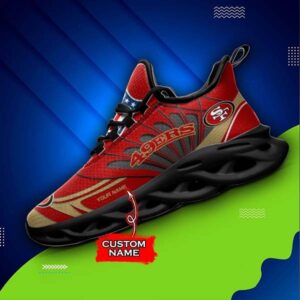 M7 NFL San Francisco 49ers Max Soul Sneaker Custom Name Shoes 62