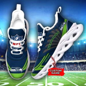 M7 NFL Seattle Seahawks Max Soul Sneaker Custom Name Shoes 62