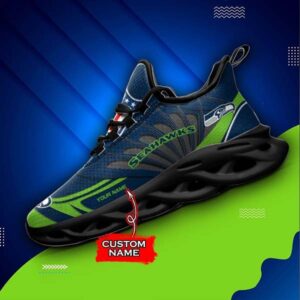 M7 NFL Seattle Seahawks Max Soul Sneaker Custom Name Shoes 62