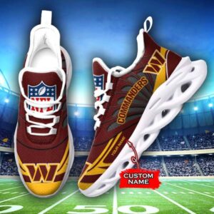 M7 NFL Washington Commanders Max Soul Sneaker Custom Name Shoes 62