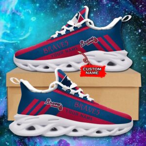 MLB Atlanta Braves Max Soul Sneaker Custom Name Style 1