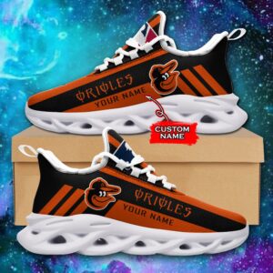 MLB Baltimore Orioles Max Soul Sneaker Custom Name Style 1