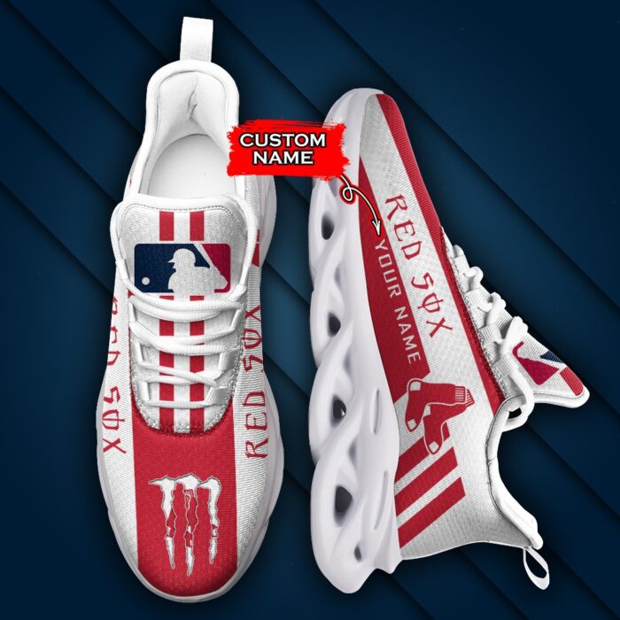 MLB Boston Red Sox Max Soul Sneaker Custom Name Style 1