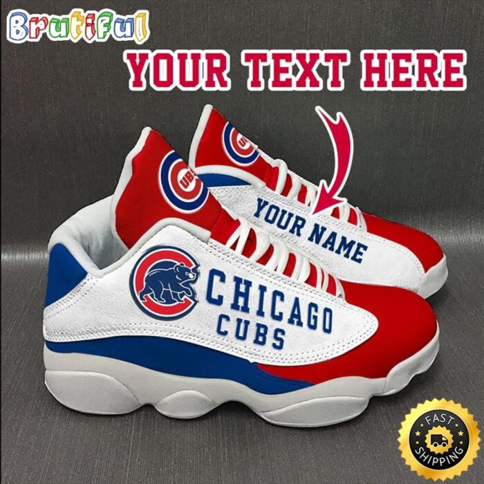 MLB Chicago Cubs Custom Name Air Jordan 13 Shoes V1