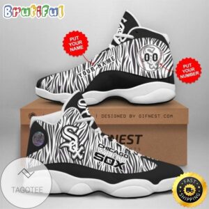 MLB Chicago White Sox Custom Name Air Jordan 13 Shoes