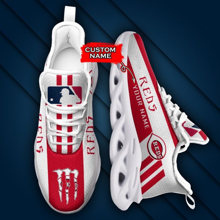 MLB Cincinnati Reds Max Soul Sneaker Custom Name Style 1