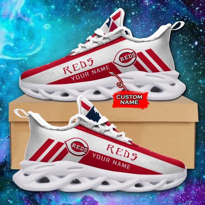 MLB Cincinnati Reds Max Soul Sneaker Custom Name Style 1