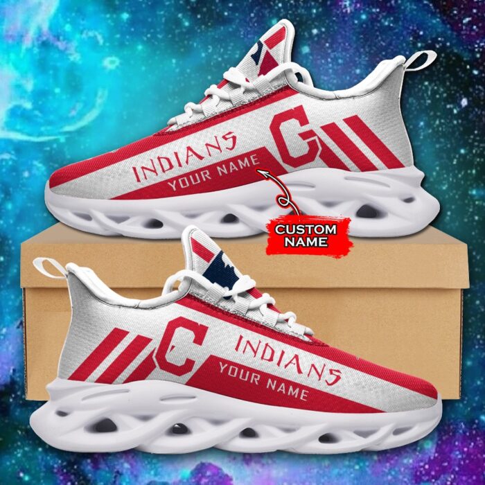 MLB Cleveland Indians Max Soul Sneaker Custom Name Style 1