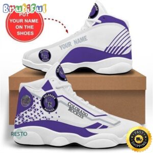 MLB Colorado Rockies Custom Name Air Jordan 13 Shoes V5