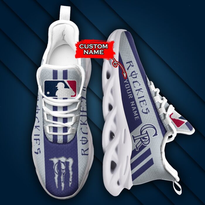 MLB Colorado Rockies Max Soul Sneaker Custom Name Style 1