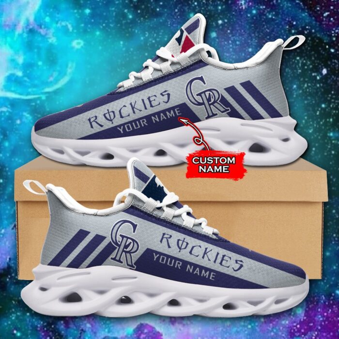 MLB Colorado Rockies Max Soul Sneaker Custom Name Style 1