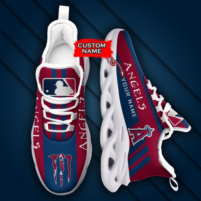 MLB Los Angeles Angels Max Soul Sneaker Custom Name Style 1