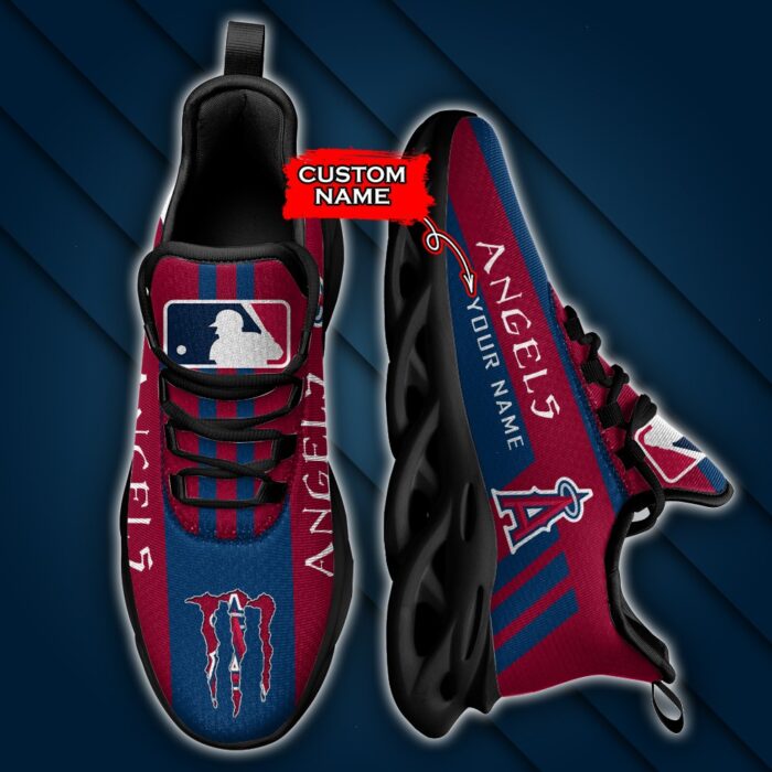 MLB Los Angeles Angels Max Soul Sneaker Custom Name Style 1