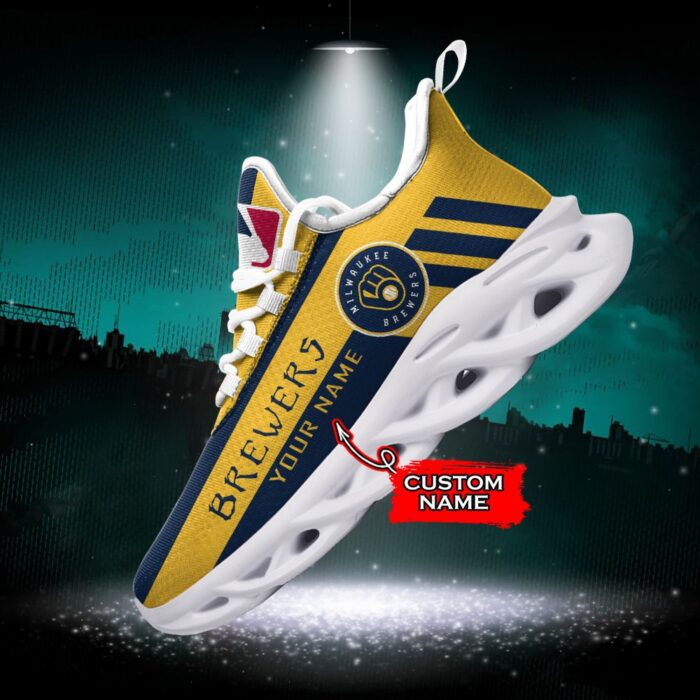 MLB Milwaukee Brewers Max Soul Sneaker Custom Name Style 1