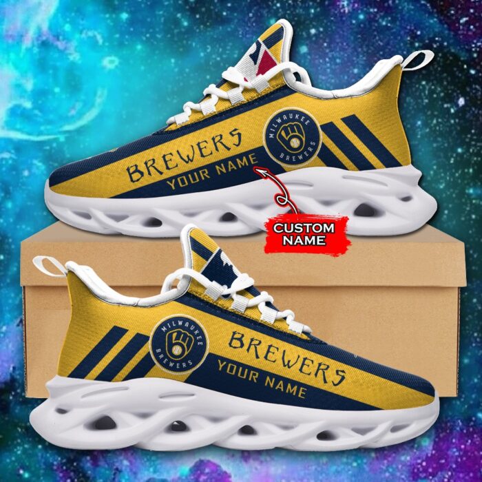 MLB Milwaukee Brewers Max Soul Sneaker Custom Name Style 1