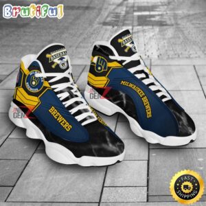 MLB Milwaukee Brewers Sports Air Jordan 13 Shoes