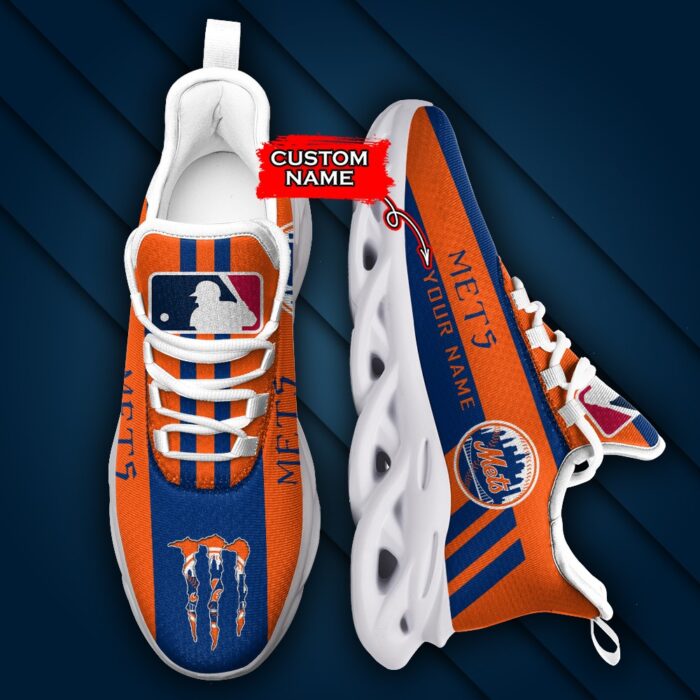 MLB New York Mets Max Soul Sneaker Custom Name Style 1