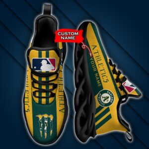 MLB Oakland Athletics Max Soul Sneaker Custom Name Style 1