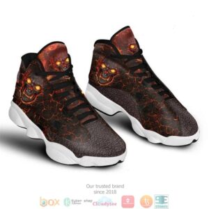 Magma Skull Air Jordan 13 Sneaker Shoes