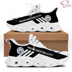 Manchester City Black White Max Soul Sneakers Sport Shoes