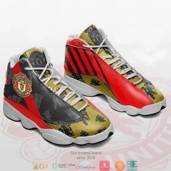 Manchester United Team Football Air Jordan 13 Sneaker Shoes