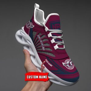 Manly Warringah Sea Eagles Custom Name NRL Max Soul Shoes