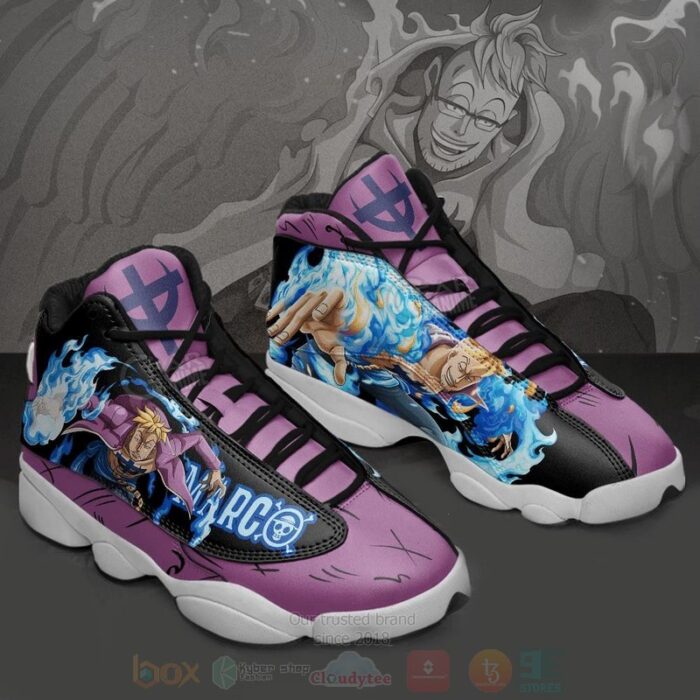 Marco The Phoenix One Piece Custom Anime Air Jordan 13 Shoes