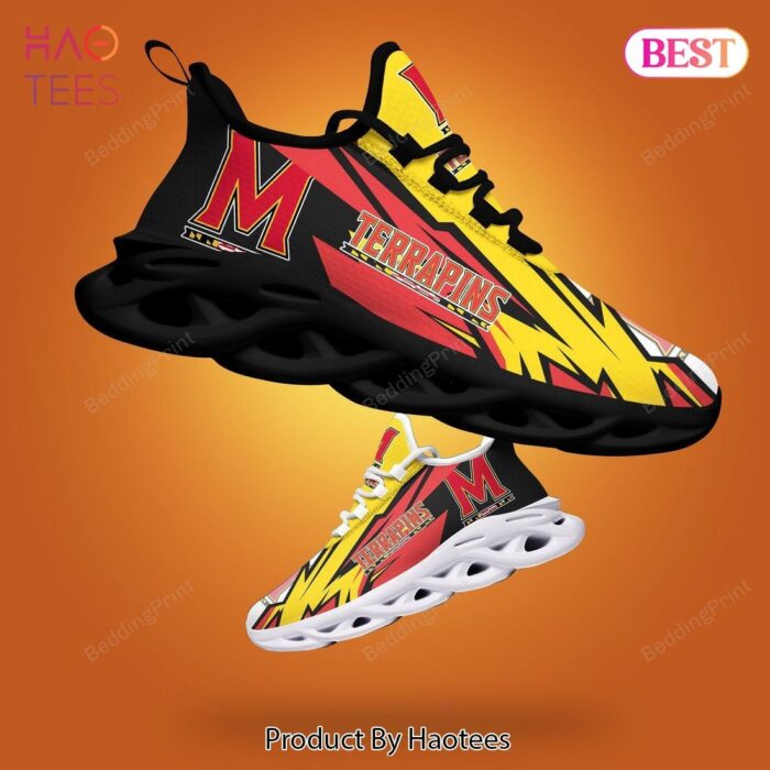 Maryland Terrapins NCAA Black Red Gold Max Soul Shoes