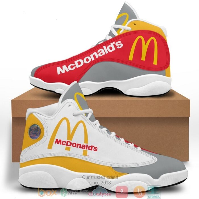 Mcdonalds Logo Bassic Air Jordan 13 Sneaker Shoes