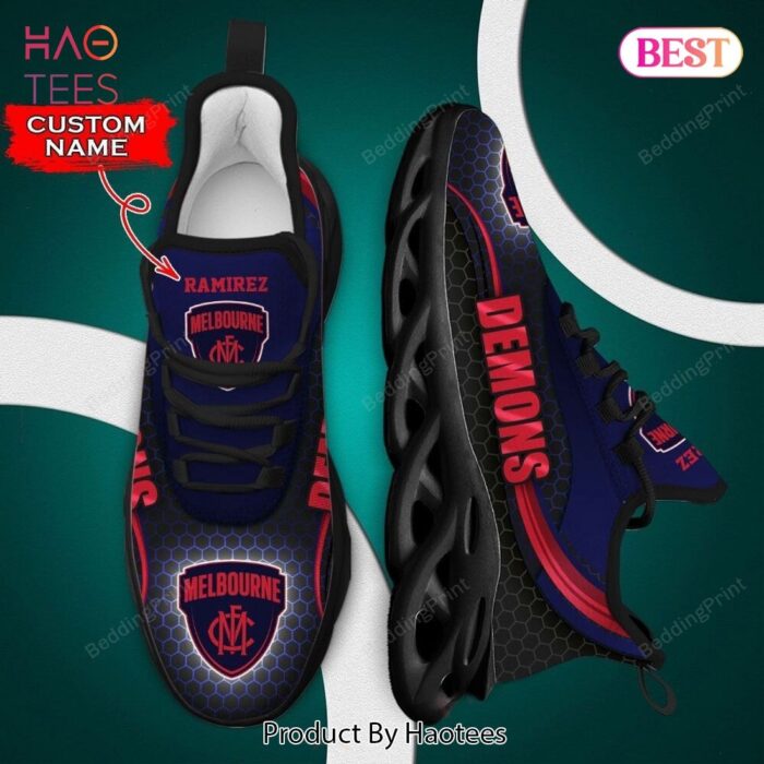 Melbourne Demons AFL Custom Name Max Soul Shoes