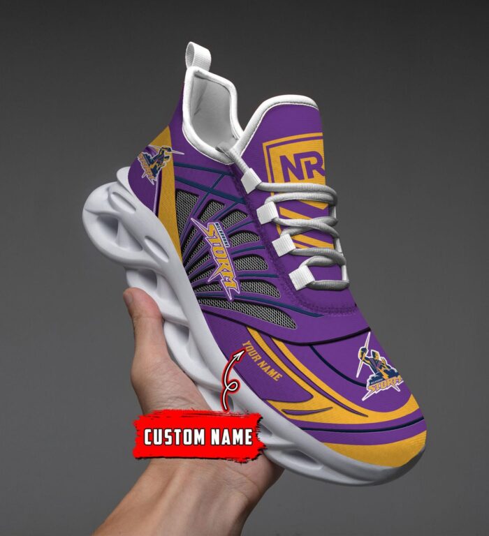 Melbourne Storm Custom Name NRL Max Soul Shoes