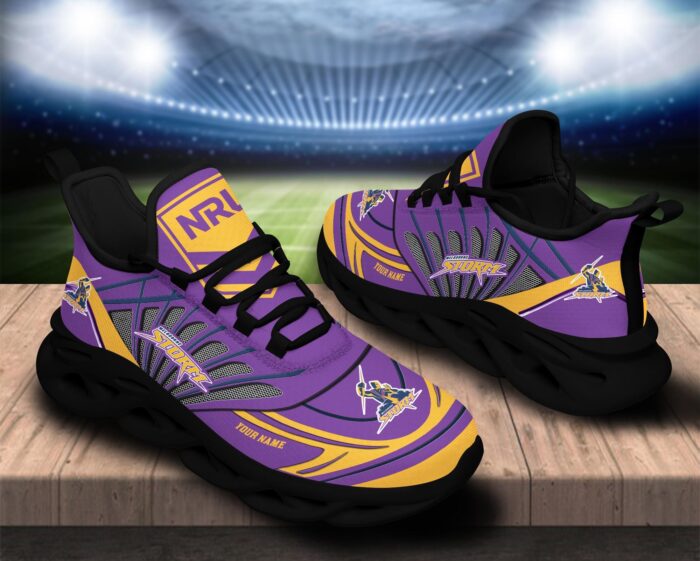 Melbourne Storm Custom Name NRL Max Soul Shoes