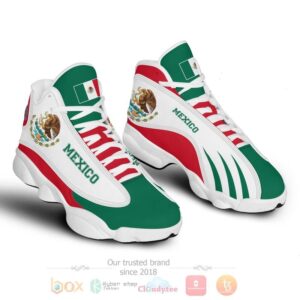 Mexico Personalized Green Air Jordan 13 Shoes