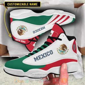 Mexico Personalized Red Green Air Jordan 13 Shoes