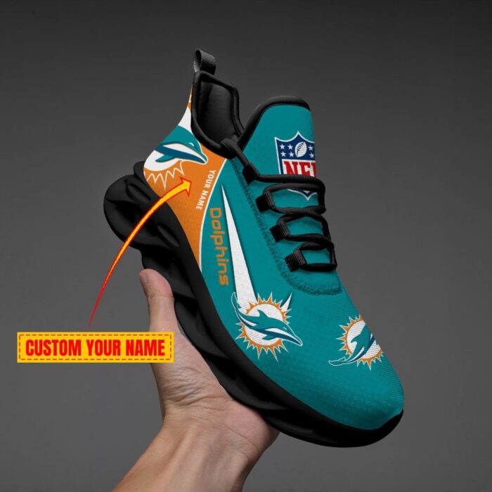 Miami Dolphin Personalized Luxury NFL Max Soul Shoes 281122