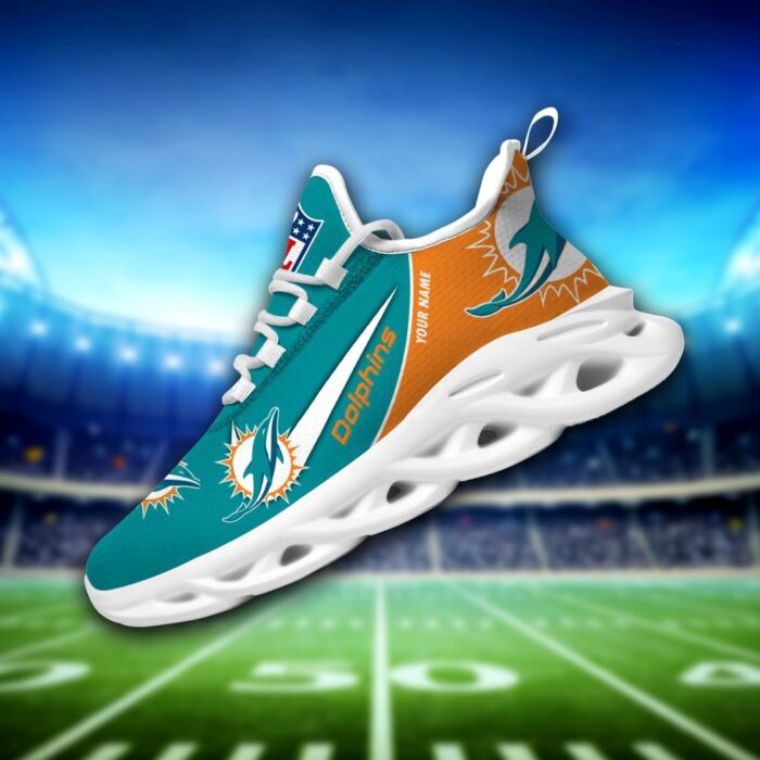 Miami Dolphin Personalized Luxury NFL Max Soul Shoes 281122