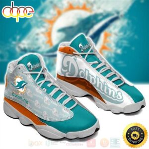 Miami Dolphins NFL Air Jordan 13 Shoes 2