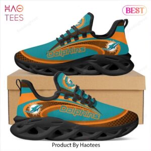 Miami Dolphins NFL Blue Black Brown Max Soul Shoes