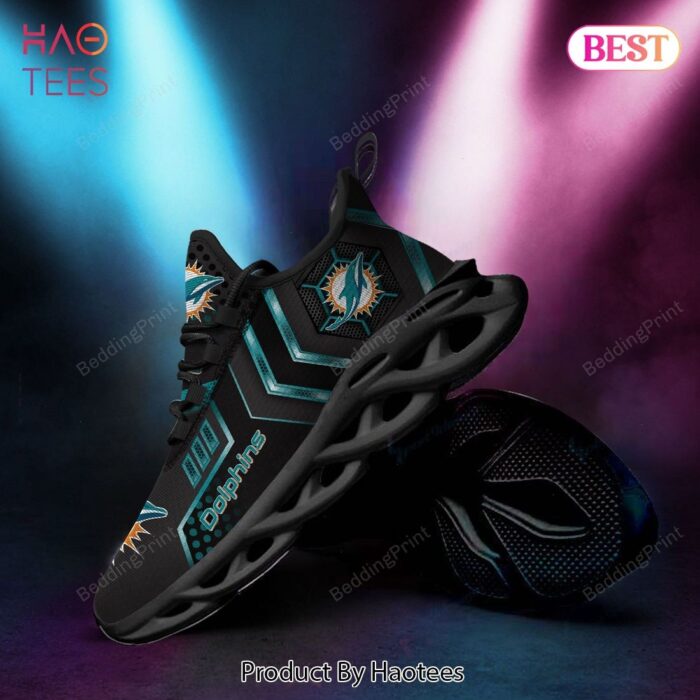 Miami Dolphins NFL Hot Black Color Max Soul Shoes