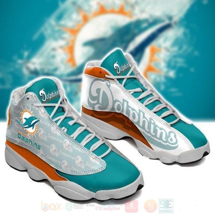 Miami Dolphins Nfl Air Jordan 13 Shoes 2