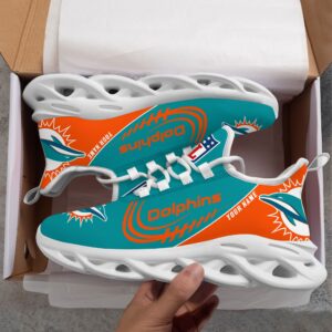 Miami Dolphins Personalized Max Soul Shoes Fan Gift