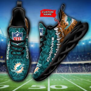 Miami Dolphins Personalized Max Soul Shoes for Fan