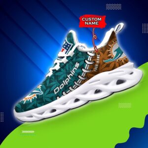 Miami Dolphins Personalized Max Soul Shoes for Fan