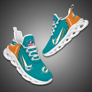 Miami Dolphins Personalized NFL Max Soul Shoes for NFL Fan