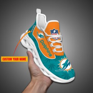 Miami Dolphins Personalized Weed Limited Edition Max Soul Shoes