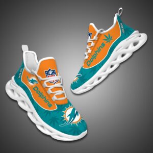 Miami Dolphins Personalized Weed Limited Edition Max Soul Shoes