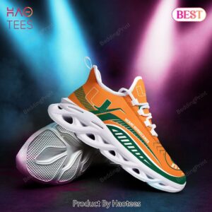 Miami Hurricanes NCAA Green Mix Orange Max Soul Shoes