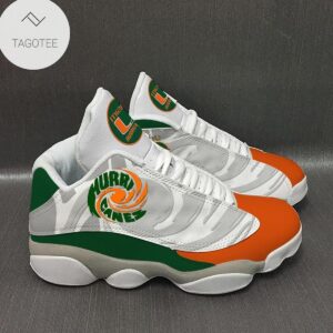 Miami Hurricanes University Of Miami Sneakers Air Jordan 13 Shoes