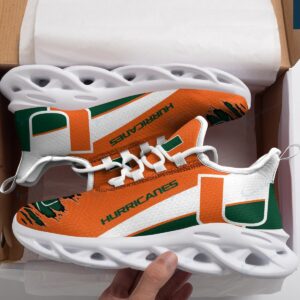 Miami Hurricanes White Max Soul Shoes