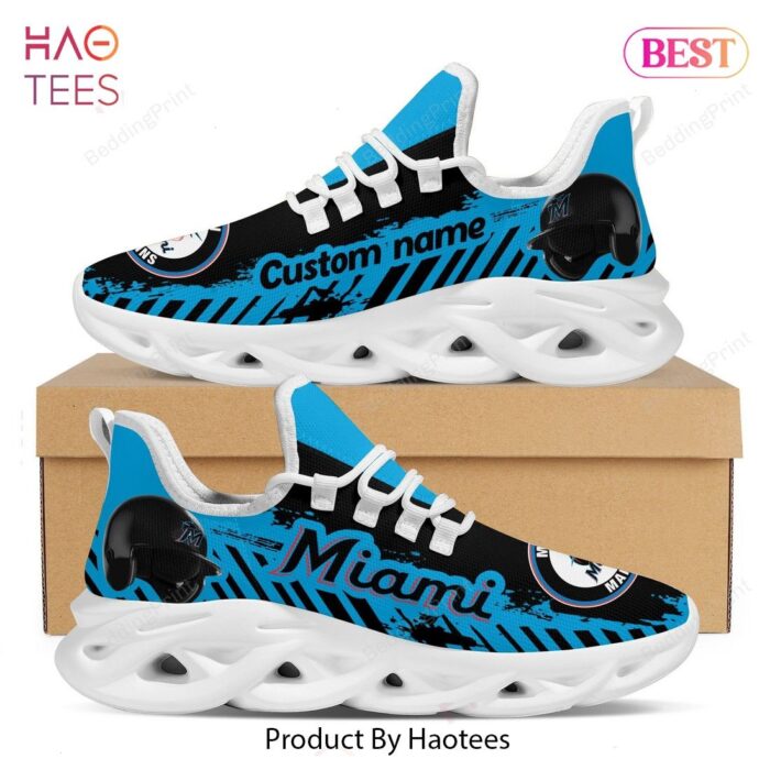 Miami Marlins MLB Custom Name Max Soul Shoes